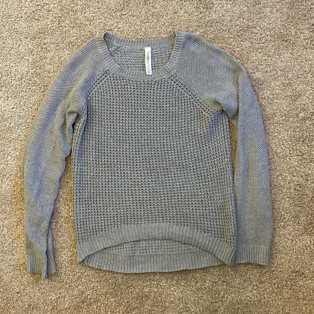 Aeropostale Loose Knit Sweater Grey